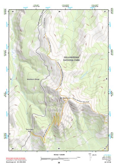 44110NE Page 38 Yellowstone National Park Topo Preview 1