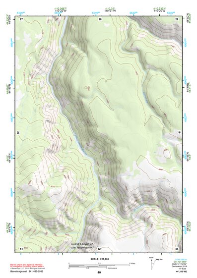 44110NE Page 40 Yellowstone National Park Topo Preview 1