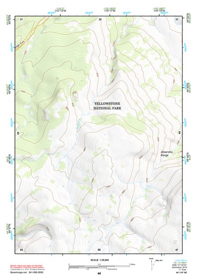 44110NE Page 44 Yellowstone National Park Topo Preview 1