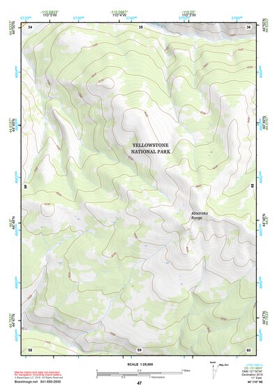 44110NE Page 47 Yellowstone National Park Topo Preview 1