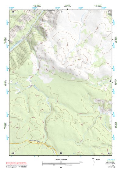 44110NE Page 52 Yellowstone National Park Topo Preview 1