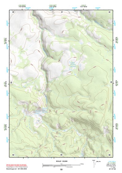 44110NE Page 53 Yellowstone National Park Topo Preview 1