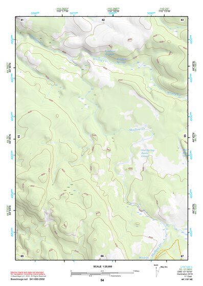 44110NE Page 54 Yellowstone National Park Topo Preview 1