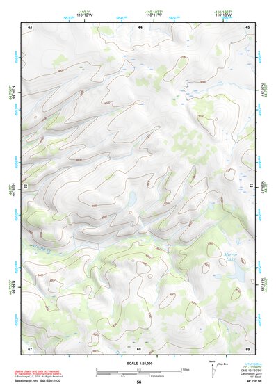 44110NE Page 56 Yellowstone National Park Topo Preview 1