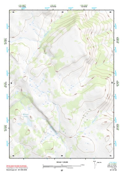 44110NE Page 57 Yellowstone National Park Topo Preview 1