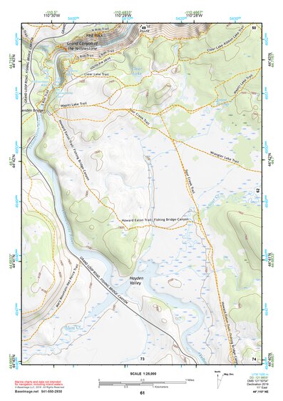 44110NE Page 61 Yellowstone National Park Topo Preview 1