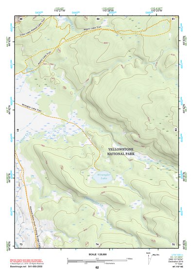 44110NE Page 62 Yellowstone National Park Topo Preview 1