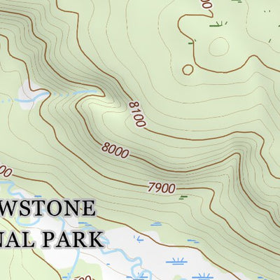44110NE Page 62 Yellowstone National Park Topo Preview 3