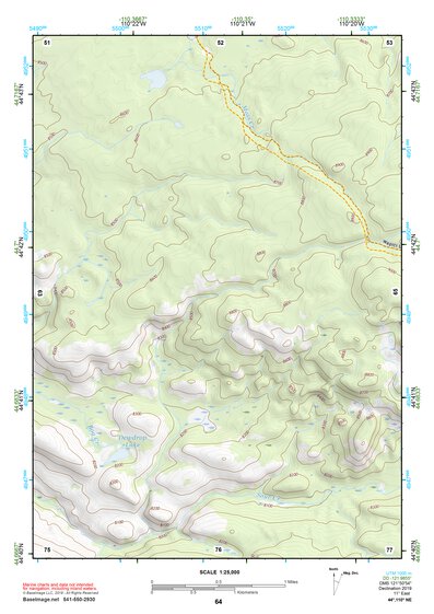 44110NE Page 64 Yellowstone National Park Topo Preview 1