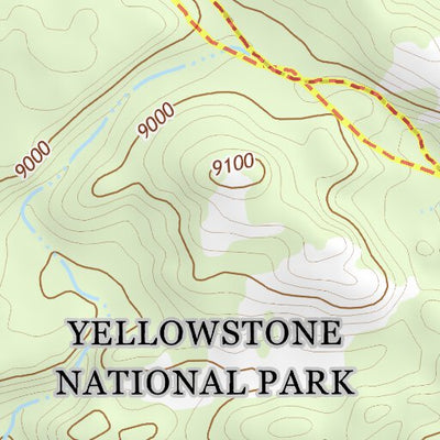 44110NE Page 65 Yellowstone National Park Topo Preview 2