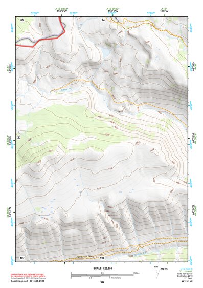 44110NE Page 96 Yellowstone National Park Topo Preview 1