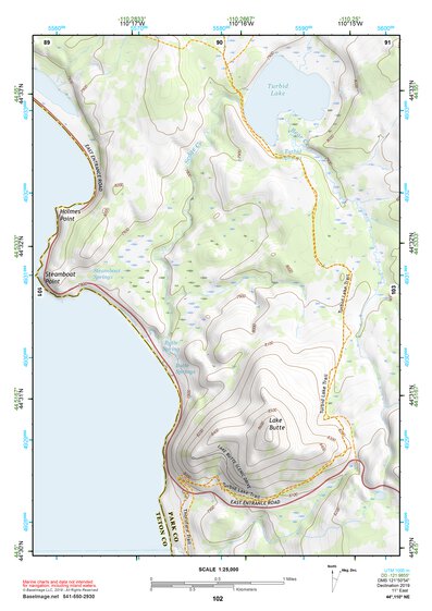 44110NE Page 102 Yellowstone National Park Topo Preview 1