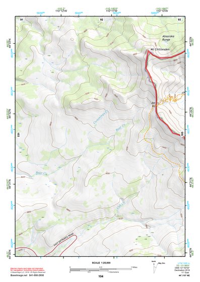44110NE Page 104 Yellowstone National Park Topo Preview 1
