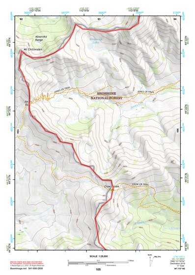 44110NE Page 105 Yellowstone National Park Topo Preview 1