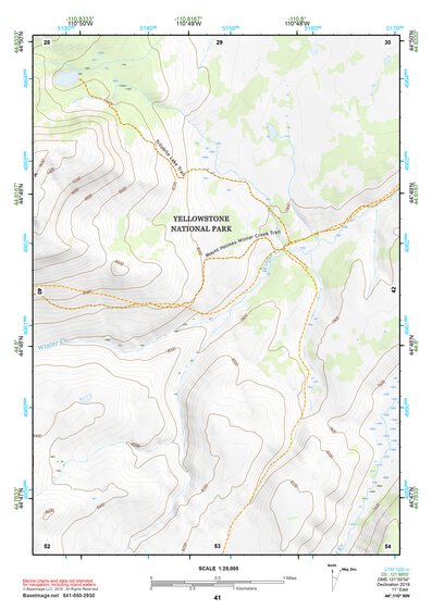 44110NW Page 41 Yellowstone National Park Topo Preview 1