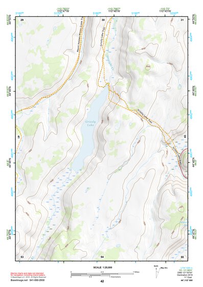 44110NW Page 42 Yellowstone National Park Topo Preview 1