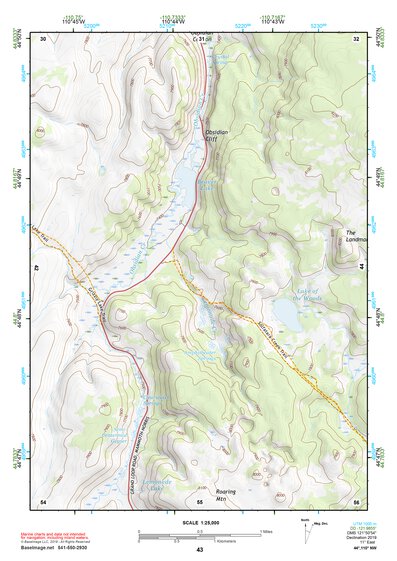 44110NW Page 43 Yellowstone National Park Topo Preview 1