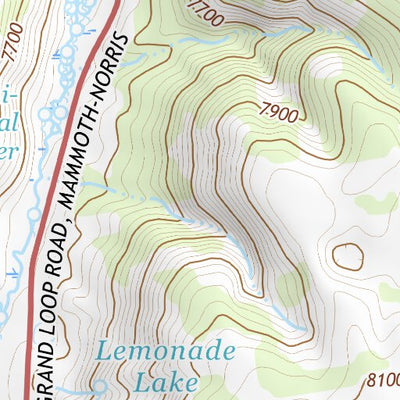44110NW Page 43 Yellowstone National Park Topo Preview 3