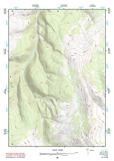 44110NW Page 48 Yellowstone National Park Topo Preview 1