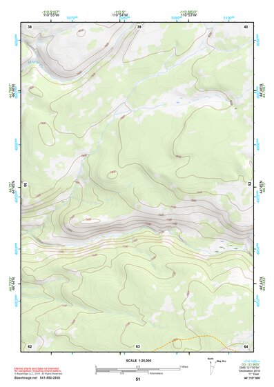 44110NW Page 51 Yellowstone National Park Topo Preview 1
