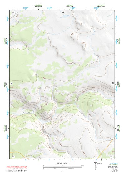 44110NW Page 52 Yellowstone National Park Topo Preview 1