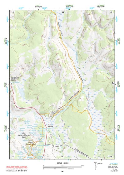 44110NW Page 56 Yellowstone National Park Topo Preview 1