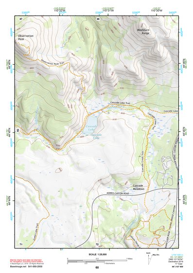 44110NW Page 60 Yellowstone National Park Topo Preview 1