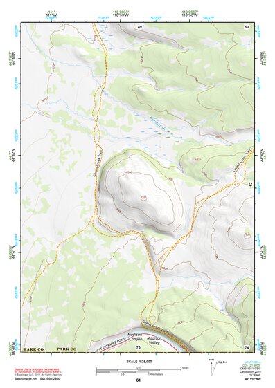 44110NW Page 61 Yellowstone National Park Topo Preview 1