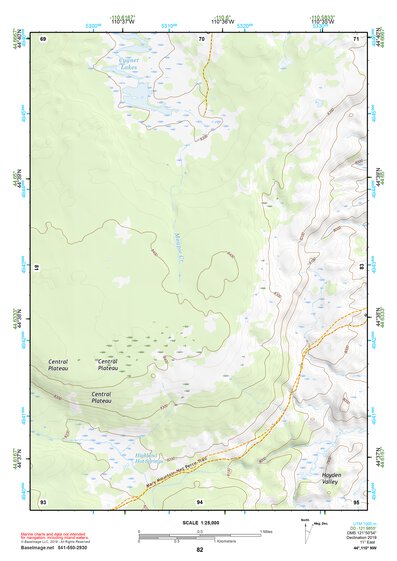 44110NW Page 82 Yellowstone National Park Topo Preview 1