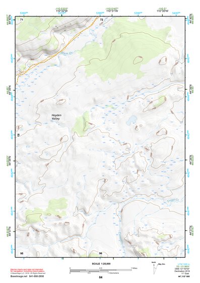 44110NW Page 84 Yellowstone National Park Topo Preview 1