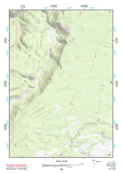 44110NW Page 85 Yellowstone National Park Topo Preview 1