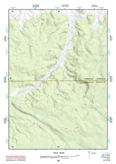 44110NW Page 96 Yellowstone National Park Topo Preview 1