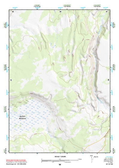 44110NW Page 98 Yellowstone National Park Topo Preview 1