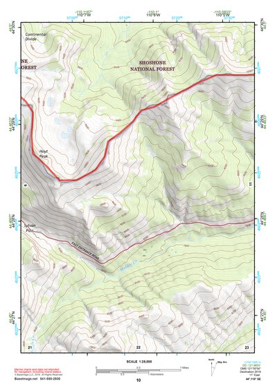 44110SE Page 10 Yellowstone National Park Topo Preview 1
