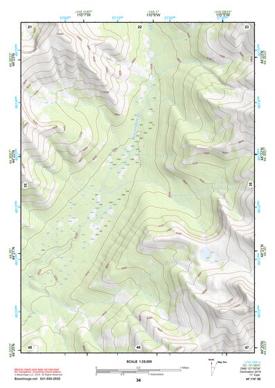 44110SE Page 34 Yellowstone National Park Topo Preview 1