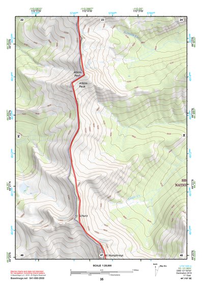 44110SE Page 35 Yellowstone National Park Topo Preview 1