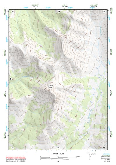 44110SE Page 46 Yellowstone National Park Topo Preview 1