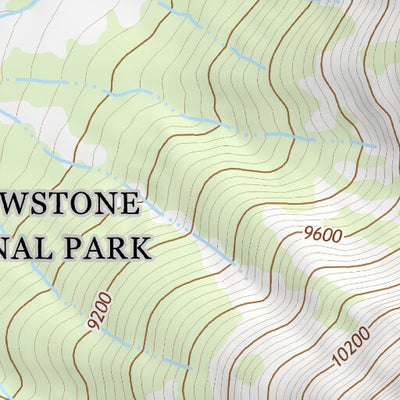 44110SE Page 47 Yellowstone National Park Topo Preview 2