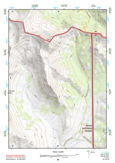 44110SE Page 48 Yellowstone National Park Topo Preview 1