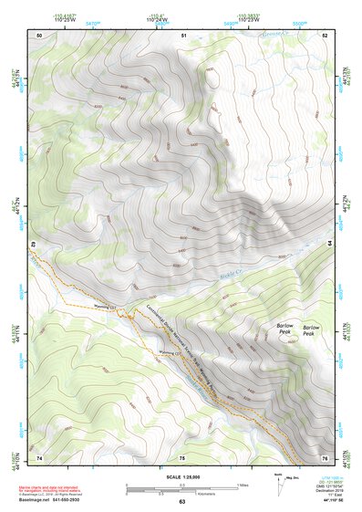 44110SE Page 63 Yellowstone National Park Topo Preview 1