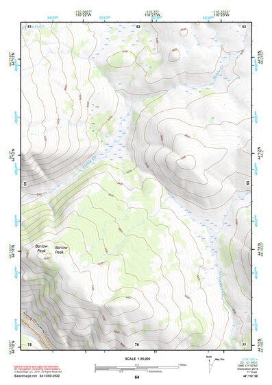 44110SE Page 64 Yellowstone National Park Topo Preview 1