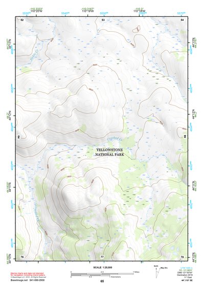44110SE Page 65 Yellowstone National Park Topo Preview 1