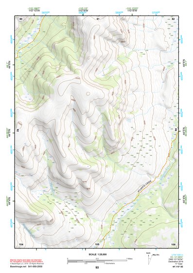 44110SE Page 93 Yellowstone National Park Topo Preview 1