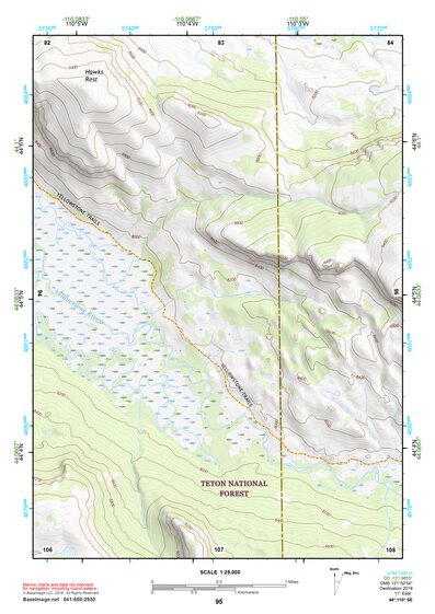 44110SE Page 95 Yellowstone National Park Topo Preview 1