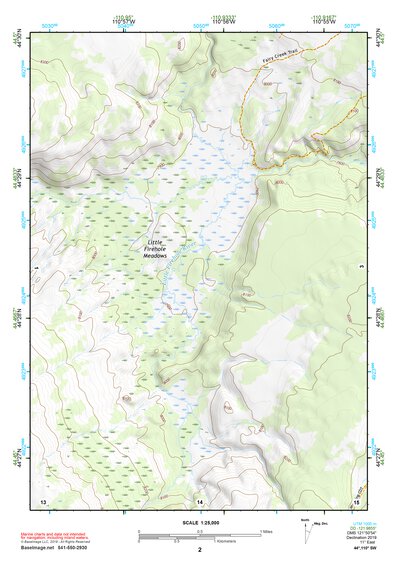 44110SW Page 2 Yellowstone National Park Topo Preview 1