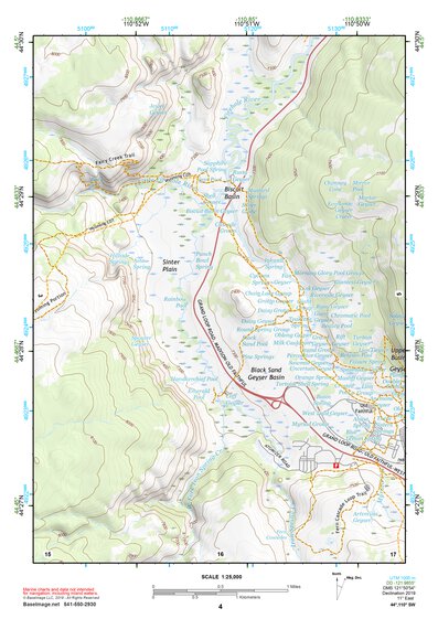 44110SW Page 4 Yellowstone National Park Topo Preview 1