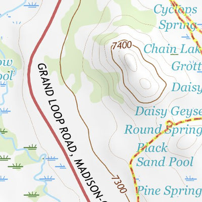 44110SW Page 4 Yellowstone National Park Topo Preview 2
