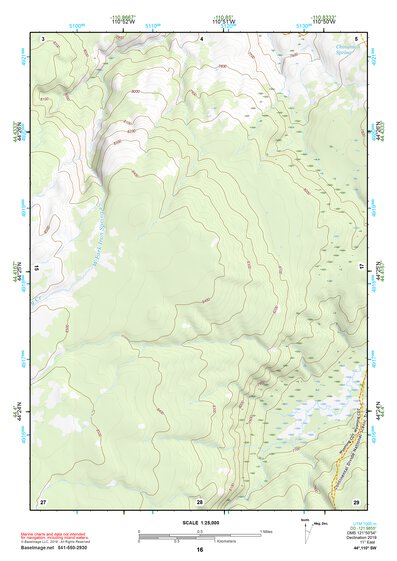44110SW Page 16 Yellowstone National Park Topo Preview 1