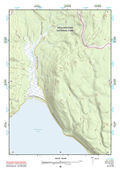 44110SW Page 20 Yellowstone National Park Topo Preview 1