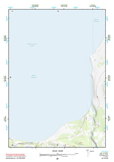 44110SW Page 24 Yellowstone National Park Topo Preview 1